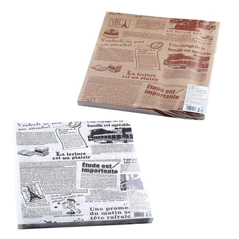 100 Listov Ameriški Stil Peki Papir Sendvič Burger Ovoj za Enkratno uporabo Ploščo Papirja Multi-functonal Kuhinja Greaseproof Papirja