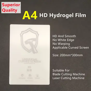 10pcs A4 Vrhunske Kakovosti HD Hydrogel Film Za iPad Zaslon Patron Nič Dokaz Self Recovery Rezilo Stroj za Rezanje TPU Film
