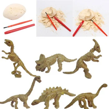 1pc Arheološka Izkopavanja Simulacije Primarnih Barv Majhen Dinozaver Kamen Ročno izdelanih Igrač za Učenje in Izobraževanje Dino Jajce Kopati Kit