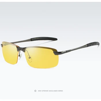 2021 HD Nočno Vizijo Očala Moških Oculos Voznik Očala Rumena Vožnje Očala Moški Polarizirana sončna Očala za Nočno gafas de sol