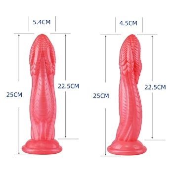 2021 Poljub Zmaj Big Analni Vibrator Butt Plug Realističen Penis Z Sesalni Anus Dilator Ženske, Strapon Vaginalni Orgazem Seks Igrače