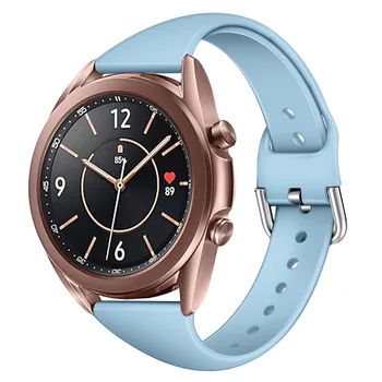 22 mm 20 mm Tanek Silikonski Watchbands Za Samsung Galaxy Watch 3 45mm 41mm Aktivna 2 Band Za Huawei Watch GT 2 Amazfit GTR 2 Trak