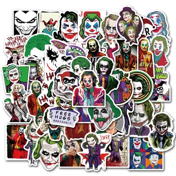 50pcs/veliko Joker Anime Nalepke Klovn, Risanka Slog Super Lopov Film Joker Nalepke Za Prenosnik Prtljage Avto Igrače Za Fante
