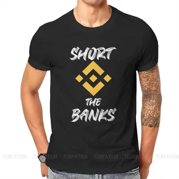 Binance Cryptocurrency Crypto Kovanec BNB Tshirt Klasičnih Alternativnih Moške Tshirts Vrhovi Velikih Bombaž O-Neck Majica s kratkimi rokavi