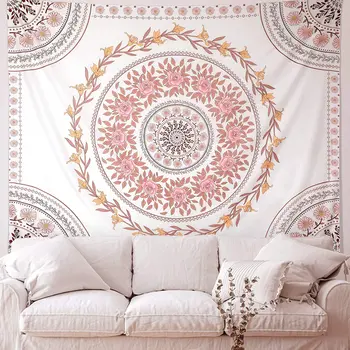 Bohemian Mandala Tapiserija Steni Visi Cvetlični Tapiserija, Indijski Tiskanja Stensko dekoracijo doma pribor tapiz gobelin Stenski dekor