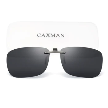 CAXMAN Polarizirana Posnetek Na sončna Očala nad Recept Očala za Moške, Ženske Kompakten Fit Sobe za Flip Navzgor UV Zaščita, 3 Velikosti