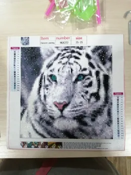 Celoten Krog Diamond 5D diamond slikarstvo živali tiger fox diamond vezenje kit mozaik slikarstvo diy otrok darilo