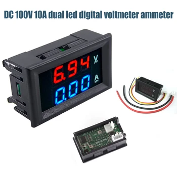 DSN-VC288 DC 100V 10A Voltmeter Ampermeter Modra + Rdeča LED Amp Dvojni Digitalni Volt Meter DSN-VC288 Merilnik Napetosti Sedanji Dom Uporabljati Orodje,