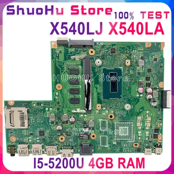KEFU X540LA Mainboard Za ASUS X540L F540L X540LJ X540L Prenosni računalnik z Matično ploščo 4G-RAM I5-5200U Test pred dostava delo