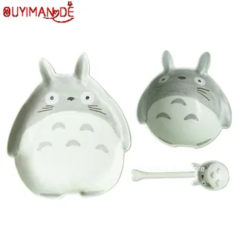 Lepe Keramične Sklede Risanka Porcelana Namizna Sadje Solatna Skleda Totoro Vzorec Skledo Mikrovalovna Namizna