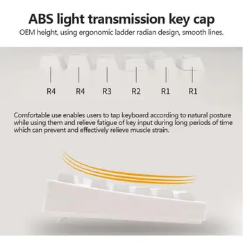 Mehanska Tipkovnica Posebne Keycap 104-Ključ ABS Barva DIY Dvojno Vbrizgavanje prepustnost Svetlobe Tipkovnico Skp so Odporni na Obrabo, Trajne