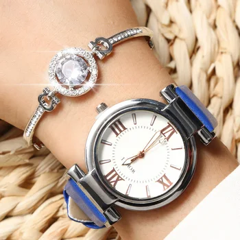 Moda priložnostne ženska ura s kremenčevim pasu minimalističen slog Roman izbiranje ženska zapestnica ura dekle je poroka, rojstni dan