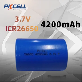 PKCell ICR26650 Litijeva Baterija 3,7 V Polnilna Litijeva Baterija, 4200mAh Primerna za Svetilko NOVA
