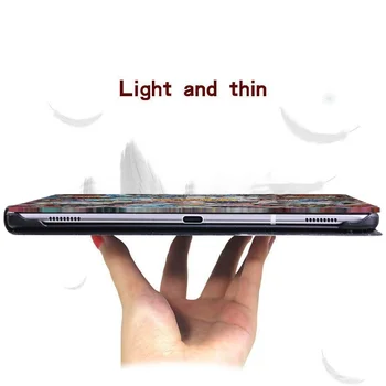 Tablični Primeru za Samsung Galaxy Tab S6 Lite 10.4 SM-P610/P615 Belega Marmorja Abeceda Vzorec PU Usnje Stojalo Pokrov Primeru