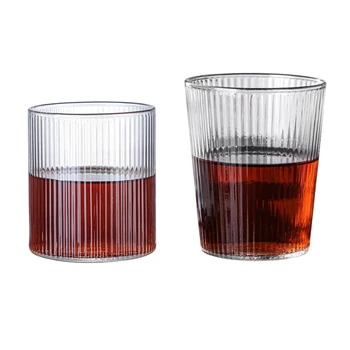 Vertikalni Zrn Steklene Skodelice Za Čaj, Mleko, Pivo, Kava Vrč Visoko Temperaturna Odpornost Drinkware