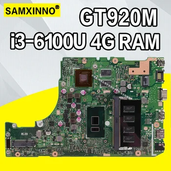 X302UJ S I3-6100 PROCESOR, 4GB RAM matično ploščo Za Asus X302U X302UA X302UJ Laptop Mainboard Rev 2.0 DDR4 4G X302UA-UJ GLAVNI ODBOR