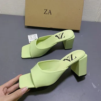 ZAR Poletje Ženske Sandale 2021 Ženski Čevlji Ženske Platformo Eleganten Stranka Sandali Zapatillas Mujer Peep-Toe Petah Rimu Copate
