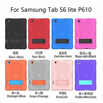 Za Samsung Galaxy Tab S6 Lite 10.4 palčni SM P610 P615 Težka Krepak Shockproof Spusti Varstvo Primeru Zajema Z Oporo