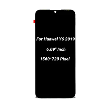 Zaslon Za Huawei Y6 2019 Lcd-Zaslon na Zaslonu na Dotik Zamenjava Za Huawei Y 6 2019 AMN-LX9 LX1 LX2 LX3 Telefon LCD Zaslon 6.09