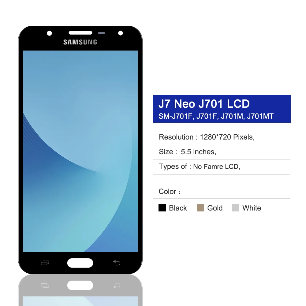Za Samsung Galaxy J7 LCD-Zaslon J7 Neo J7 Nxt J701 J701F J701M J701MT LCD  Zaslon na Dotik Z Okvirjem Skupščine Nadomestni Deli nakup / Mobilni  telefon deli \ 